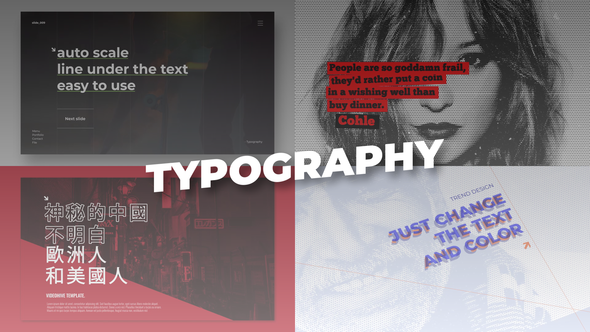 Typography Titles \ AE alt