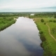 Flying Over the River on a Cloudy Summer Day - VideoHive Item for Sale