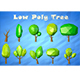 Low Poly Cartoon Tree asset - 3DOcean Item for Sale