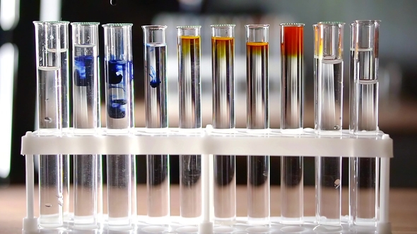 Chemistry of Color Addition of Color To the Tubes for Laboratory Work on the Reactions