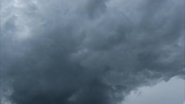 Dramatic Stormy Sky and Fast Moving Clouds Timelapse