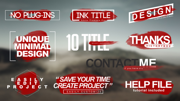 Ink Paint Titles | Premiere Pro