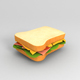 Cartoon Sandwich - 3DOcean Item for Sale