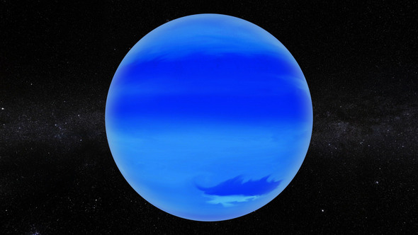 Neptune 360 Rotation Seamless Loop