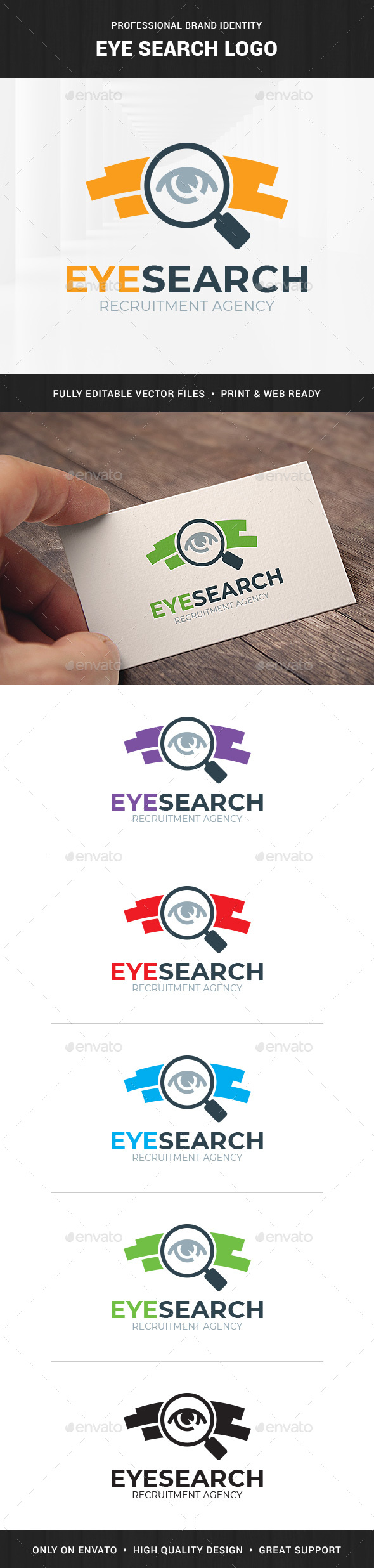 Eye Search Logo Template