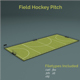 Field Hockey Training Pitch - 3DOcean Item for Sale
