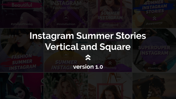 Instagram Summer Stories | Vertical and Square