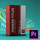 Modern Titles Pack - VideoHive Item for Sale