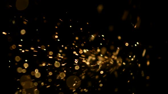 Sparks in ultra slow motion 1500fps on a reflective surface - SPARKS PHANTOM 