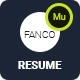 Fanco - CV Resume Personal Muse Template - ThemeForest Item for Sale