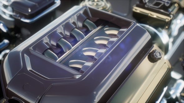 Detailed Car Engine and Other Parts alt