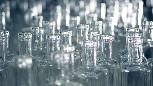 Empty Bottles at a Plant