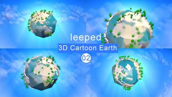3D Cartoon Earth 2
