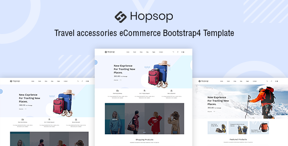 Hopsop - Travel Accessories HTML Template