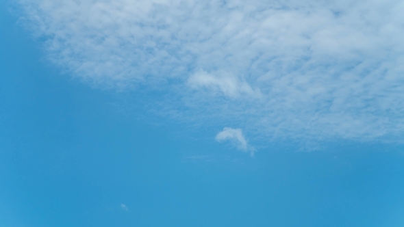 of Day Blue Sky with Cirrocumulus Clouds