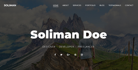 Soliman - Creative Portfolio HTML Template