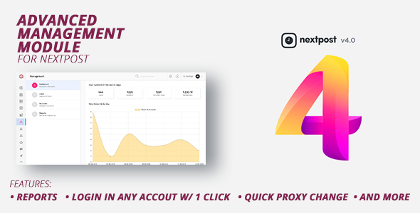 Nextpost Module: Advanced Management, Login to any account with one click and +! Instagram Auto Post