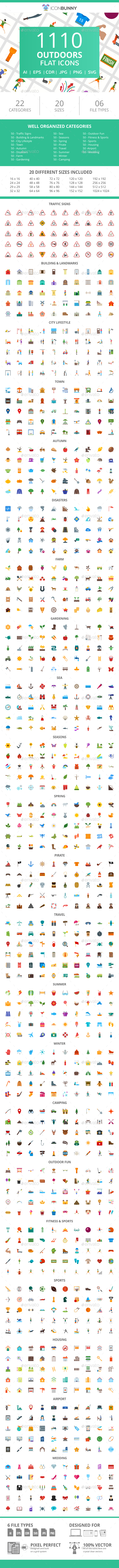 1396 Professions & Services Flat Icons