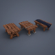Tables (low poly) - 3DOcean Item for Sale