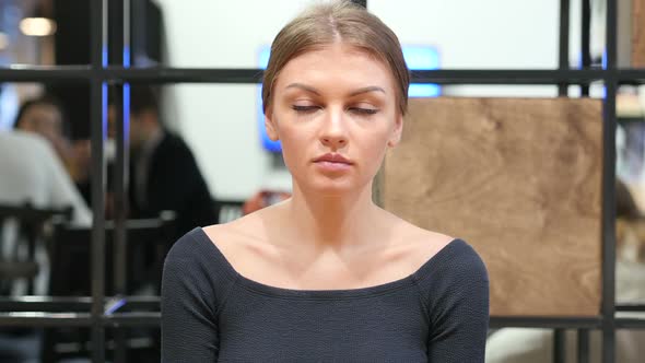 Portrait Of Young Woman, Indoor