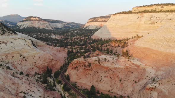 Panoramic Landscape Wide Format Zion Canyon National Park US