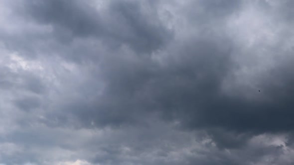 Timelapse summer clouds on blue sky