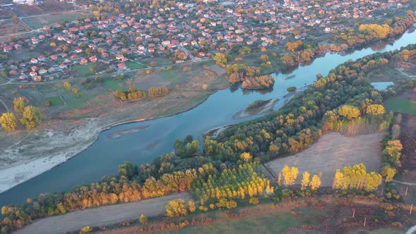 Aerial View Of Maritsa River In Bulgaria 3