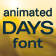 Days animated font - VideoHive Item for Sale