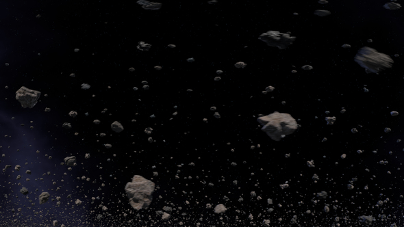 Through The Asteroids In Space 360 VR alt