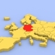 Map of Europe, Focused on Germany - VideoHive Item for Sale