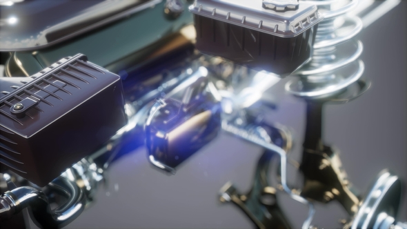Detailed Car Engine and Other Parts alt