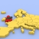 Map of Europe, Focused on England - VideoHive Item for Sale