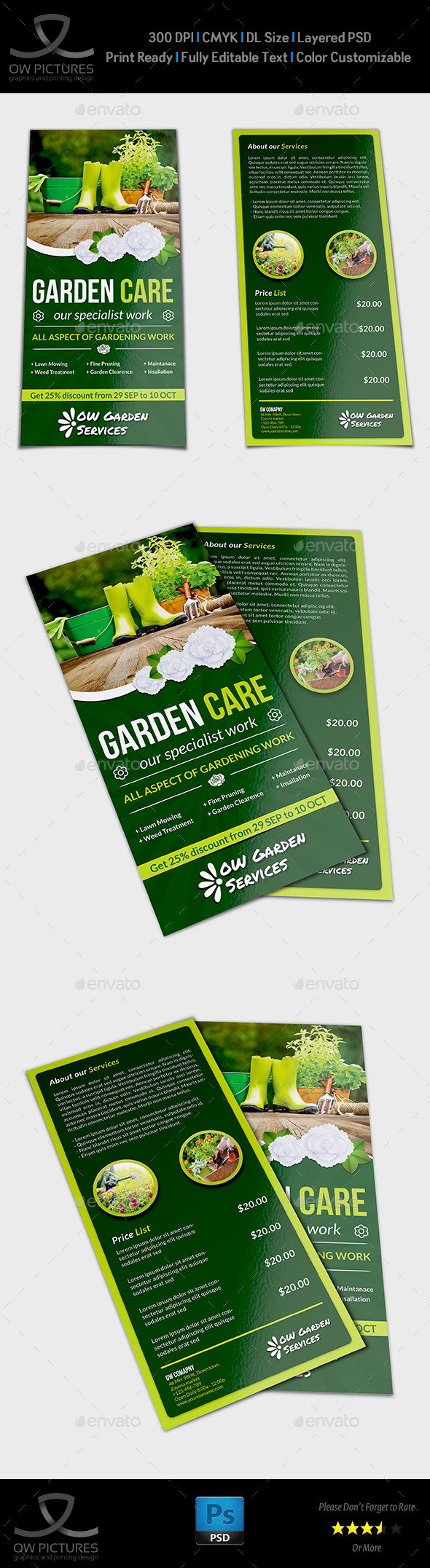 Garden Services Flyer Template DL Size Vol.2
