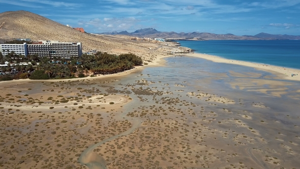 Flight Over Costa Calma Beach Fuerteventura Canary Islands