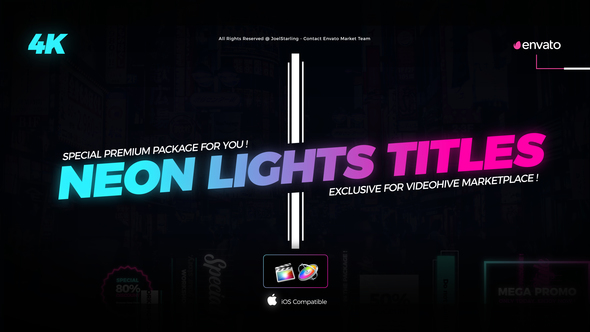 Neon Lights Titles for Final Cut Pro X