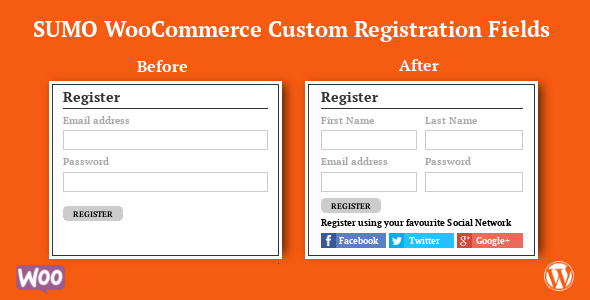 SUMO WooCommerce Custom Registration Fields