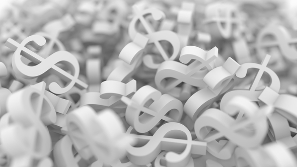 White Dollar Signs alt