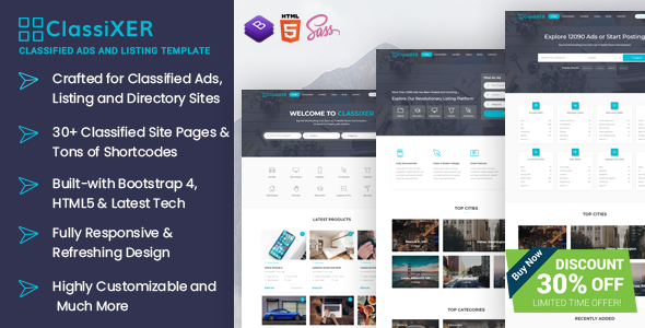 ClassiXER - Classified Ads and Listing Website Template