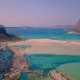 Aerial Drone Footage Bay of Balos, Crete - Drone Lowering Position - VideoHive Item for Sale
