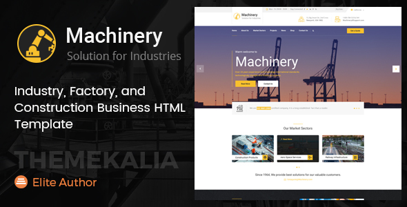 Machinery - Factory Business HTML Template