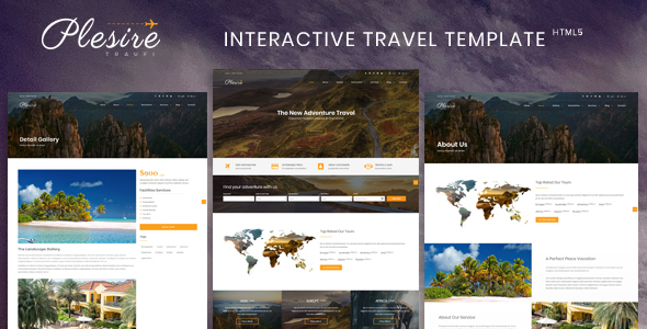 Plesire - Interactive Travel Template
