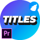Minimalist Titles - for Premiere Pro | Essential Graphics - VideoHive Item for Sale