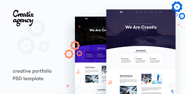 Creatix - Agency Portfolio PSD Template