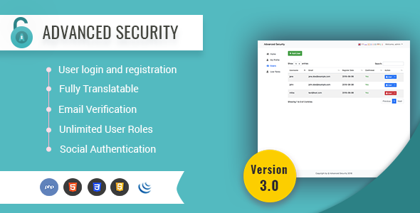 Advanced Security - PHP Register/Login System