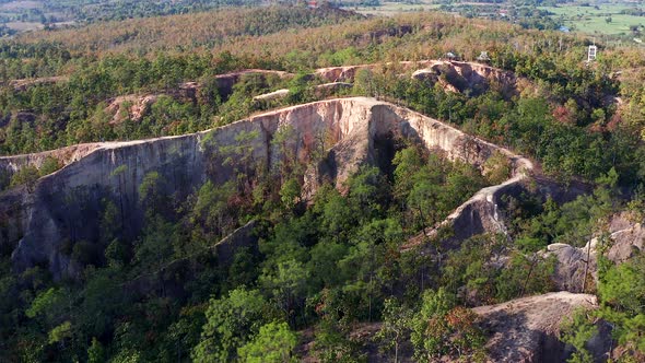 Aerial View of Pai Canyon in Pai Mae Hong Son Thailand