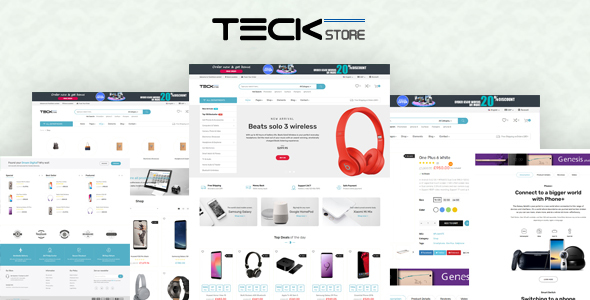 Teckstore - Electronics Store Prestashop Theme for Affiliates and Multi-demo Websites V1.7 & V8.x
