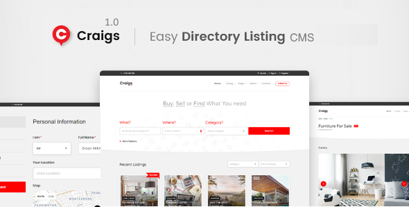 Craigs - Classified Ads CMS Theme