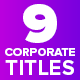 9 Corporate Titles - VideoHive Item for Sale