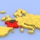 A 3D Rendered Map of Europe, Focused on France. - VideoHive Item for Sale