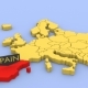 A 3D Rendered Map of Europe, Focused on Spain. - VideoHive Item for Sale